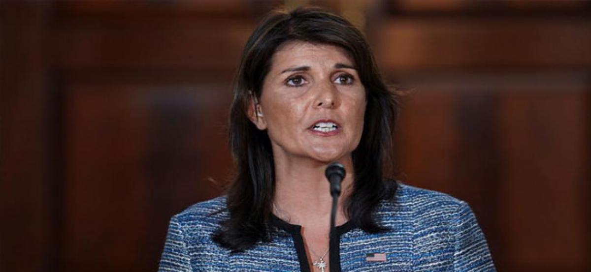 US envoy to UN Nikki Haley travels to India on maiden visit