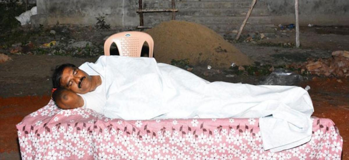Why did this MLA sleep in the graveyard?