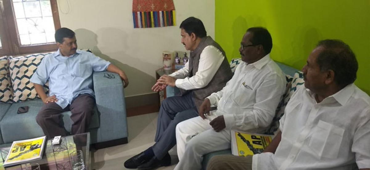 No-confidence motion: TDP MPs seek Arvind Kejriwals support