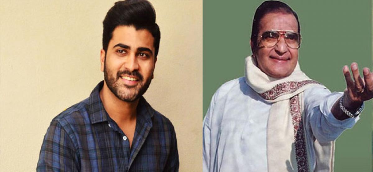 Sharwanand to play young NTR in biopic?
