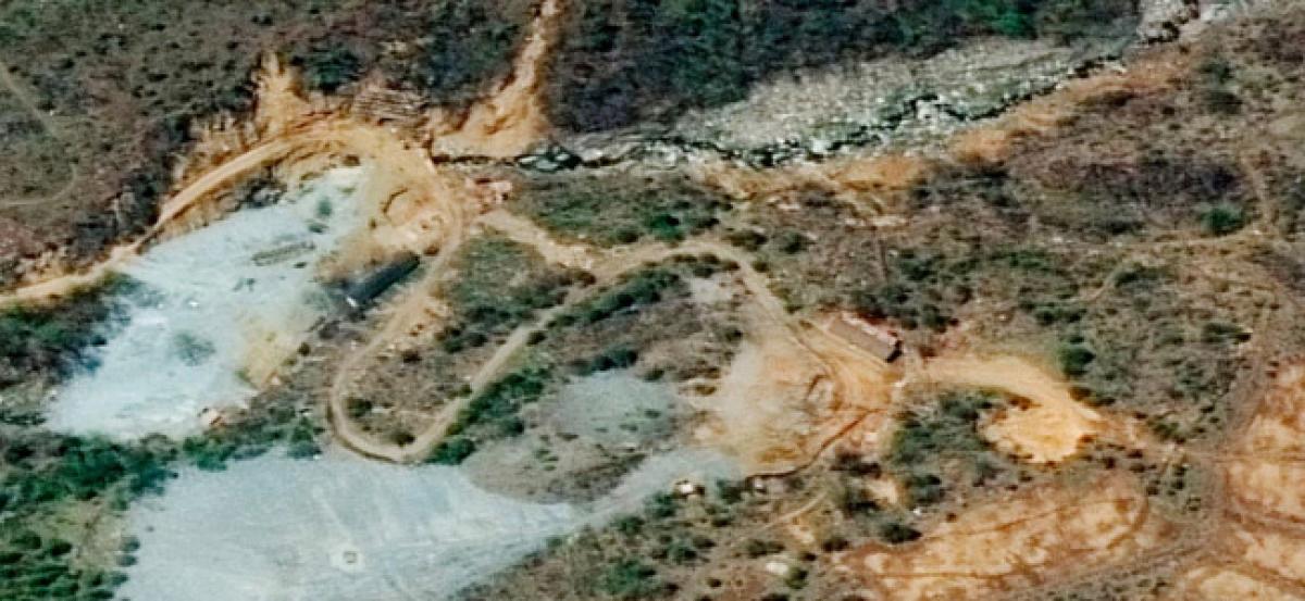 Demolishment of a nuclear test site in North Korea