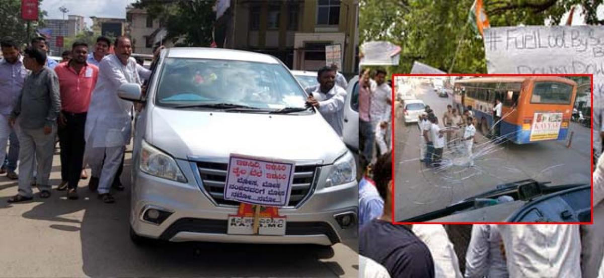 A violent protest against the spiralling fuel prices