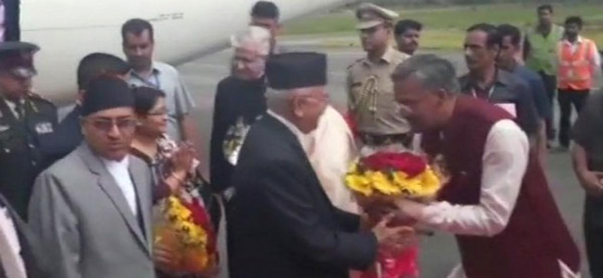 Oli arrives in Uttarakhand, to be conferred with doctorate