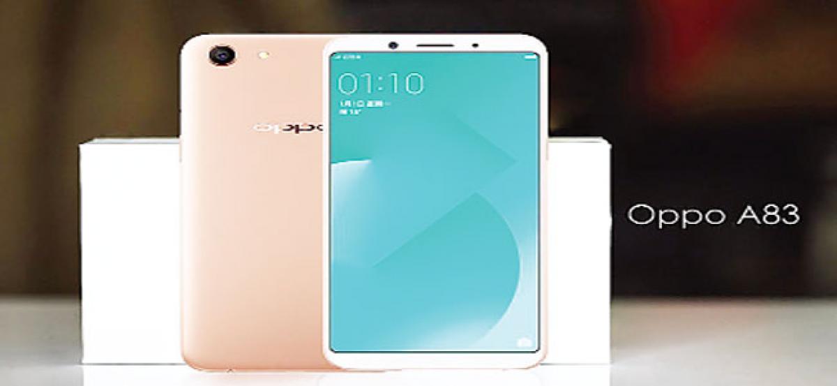 Oppo launches A83 with AI beauty, full-screen display