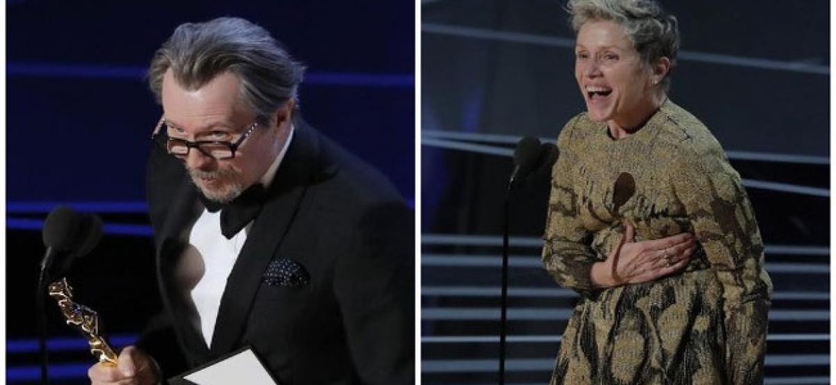 Oscars: Gary Oldman, Frances McDormand named best actors