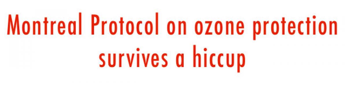 Montreal Protocol on ozone protection survives a hiccup