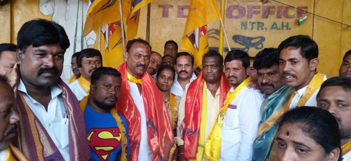 Padayatra held by TTDP BC Cell President Kuna Venkatesh Goud