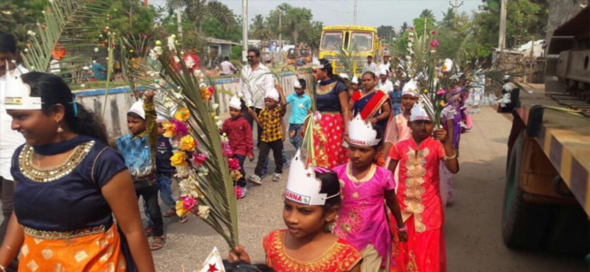 Palm Sunday observed with religious fervour