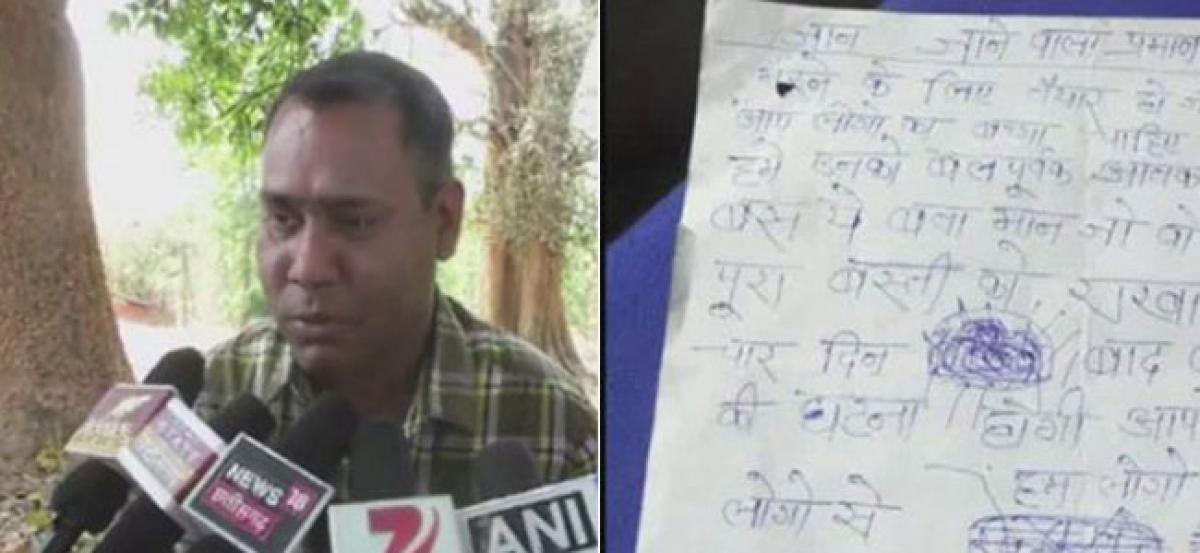 Handover your children for terrorism, reads pamphlet surfaced in Chhattisgarh