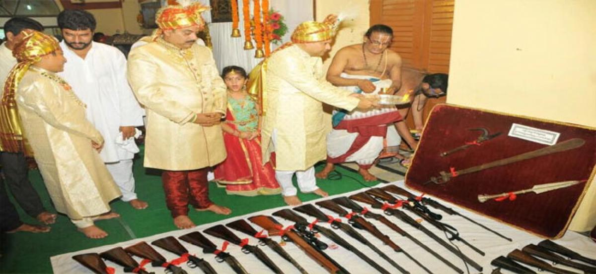 Ayudha puja at Bobbili Fort