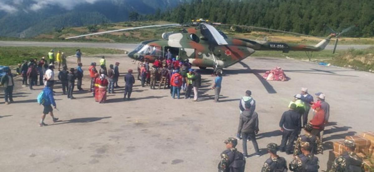 Over 200 straded pilgrims at Kailash Mansarovar flown from Simikot
