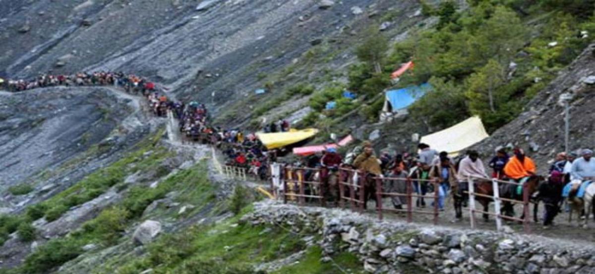 Over 8 lakh pilgrims visited Amarnath shrine in last 3 yrs