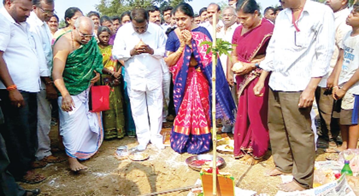 Minister lays foundation stone for NTR housing scheme