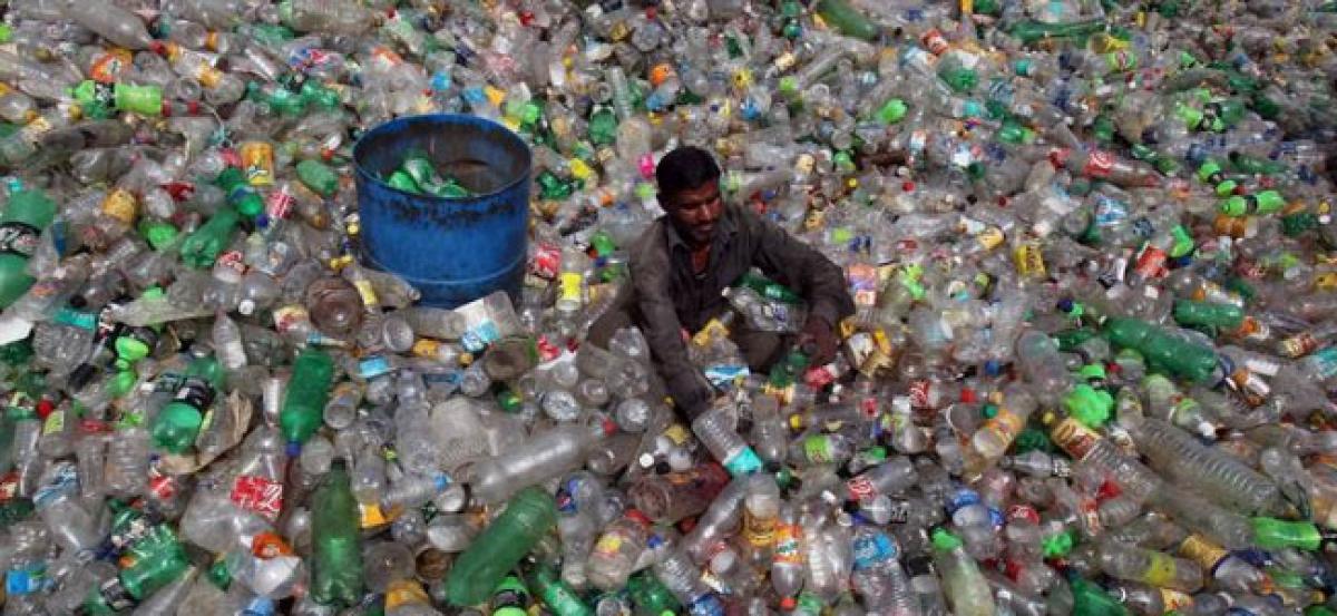 Awareness meet on plastic held in Rajendranagar circle