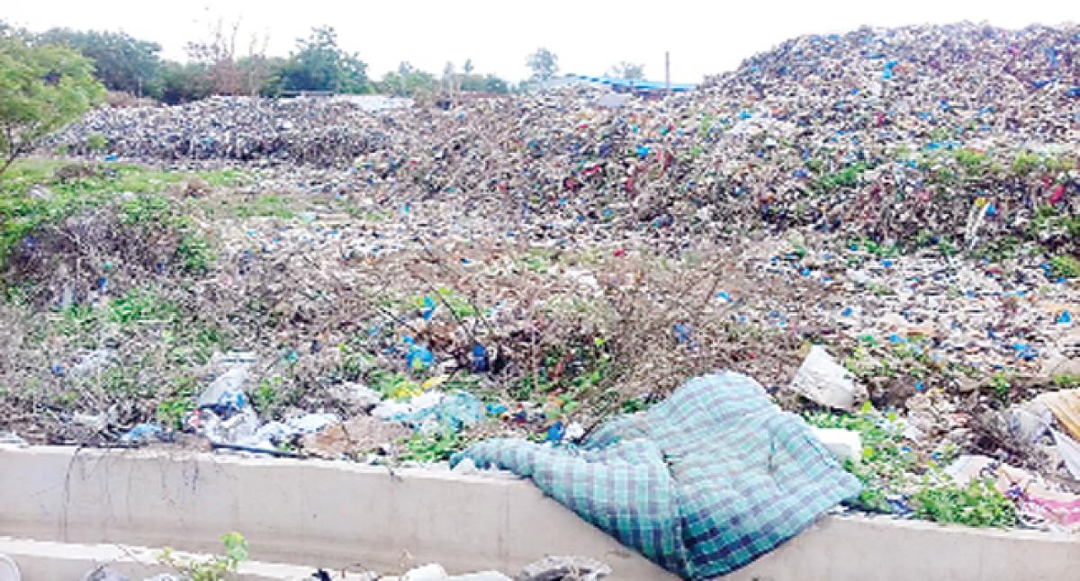 Residents raise stink over plastic piles