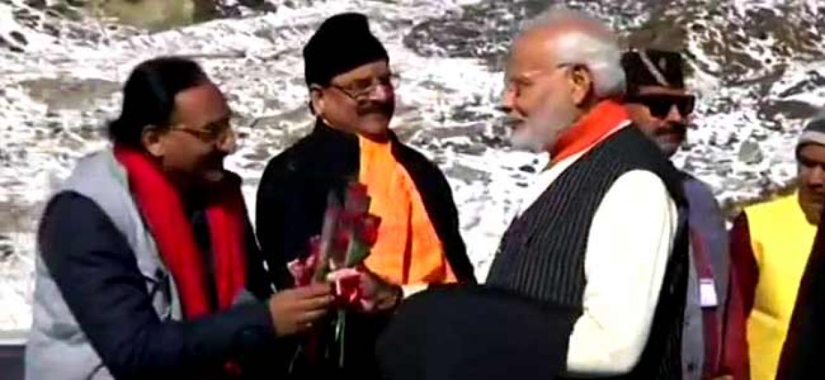 PM celebrates Diwali with soldiers in Harsil near Indo-China border
