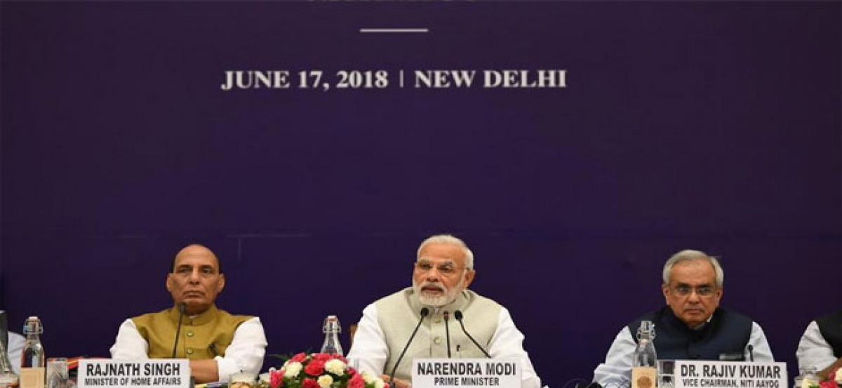 Important measures needed for economic growth rate to reach double digits, says PM Modi at Niti Aayog council meet
