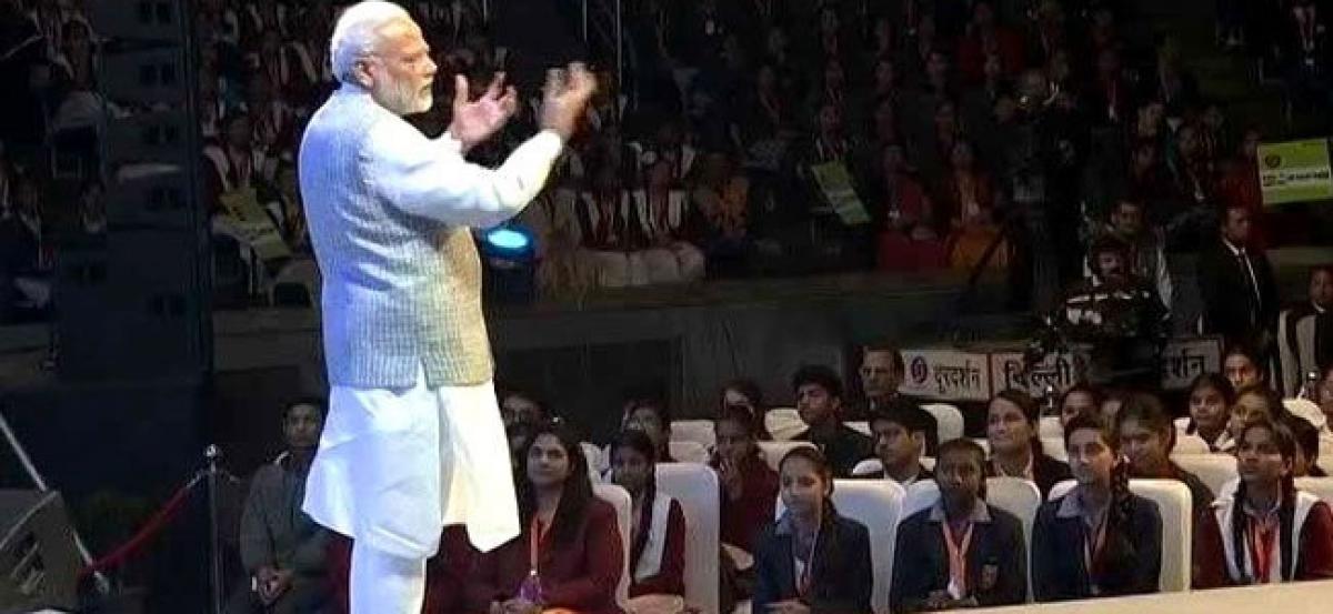 PM Modi interacts with students with Pariksha Par Charcha session