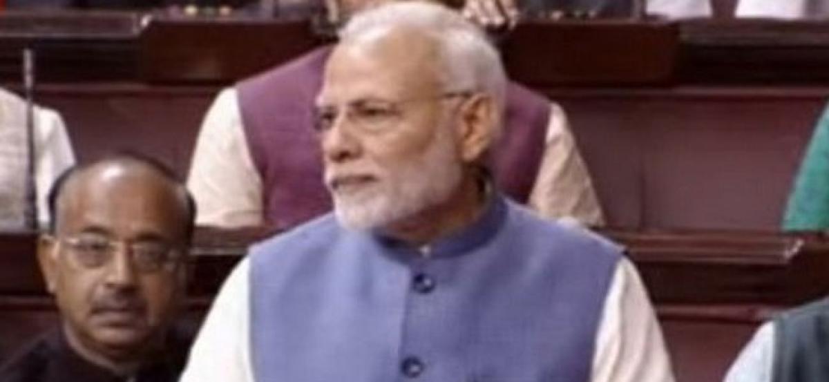 PM Modi bids farewell to retiring RS members