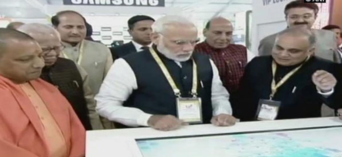 PM Modi inaugurates UP Investors Summit 2018