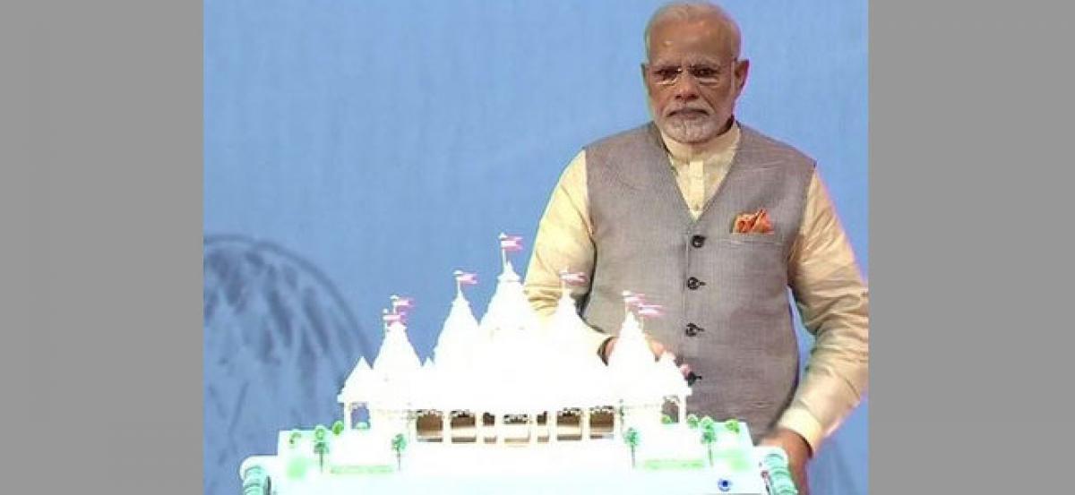 PM Modi officially launches foundation stone-laying ceremony for first Hindu temple in Abu Dhabi