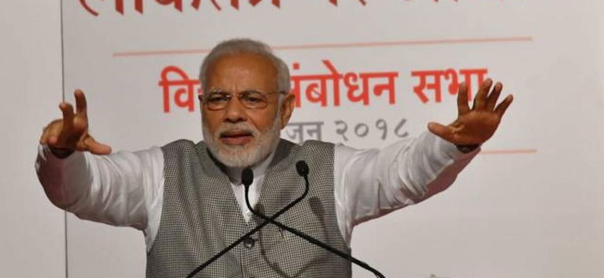 Modi targets Congress on Emergency anniversary