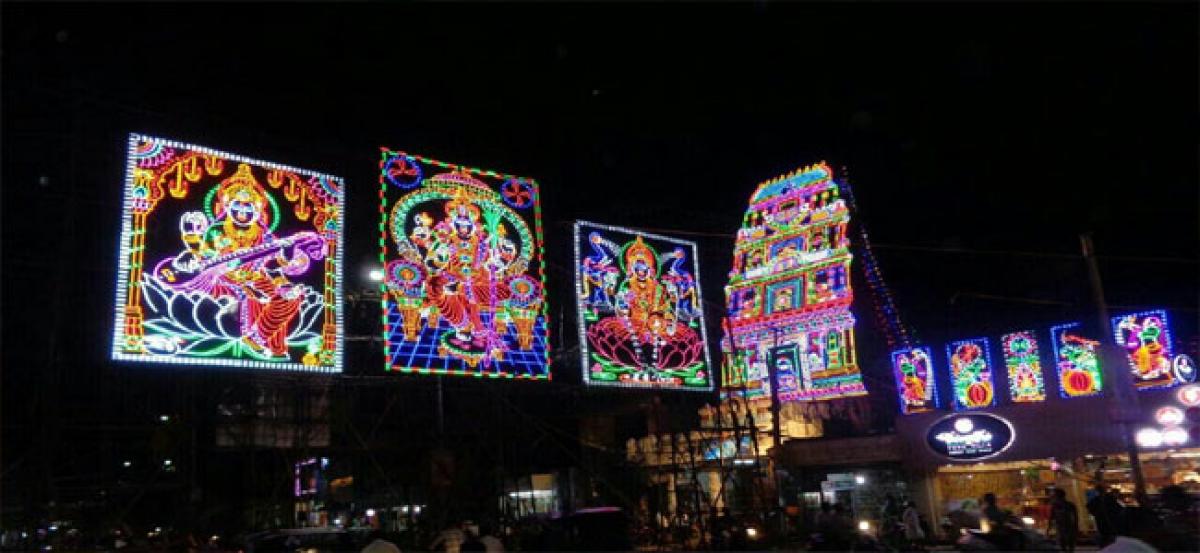 Vasavi temple decked up for Navaratri fete