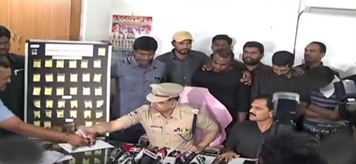 Three drug peddlers including foreign national arrested in Hyderabad