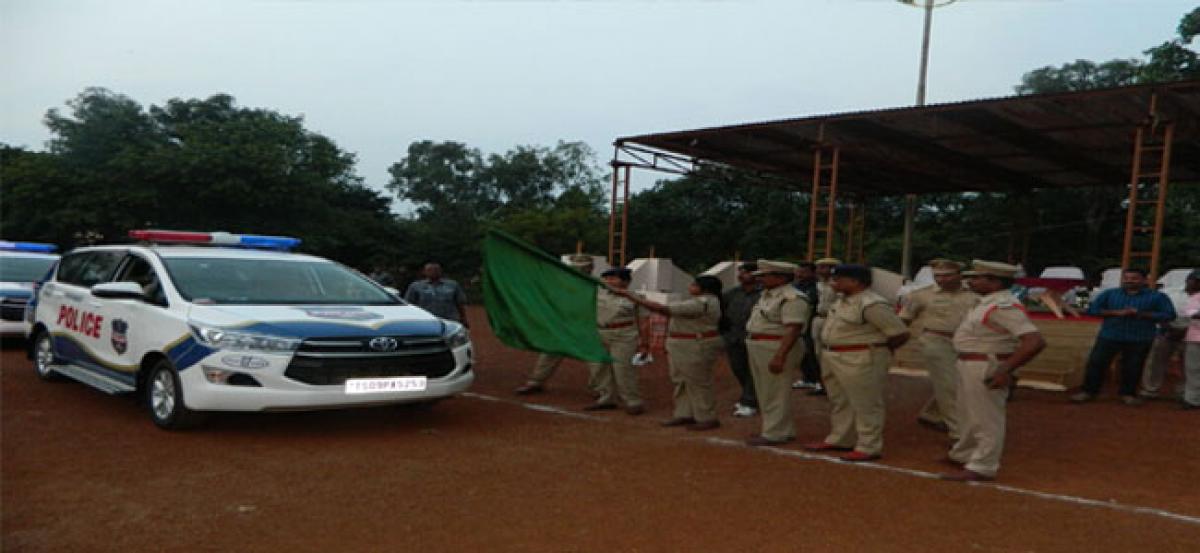 Patrolling vehicles for police stations