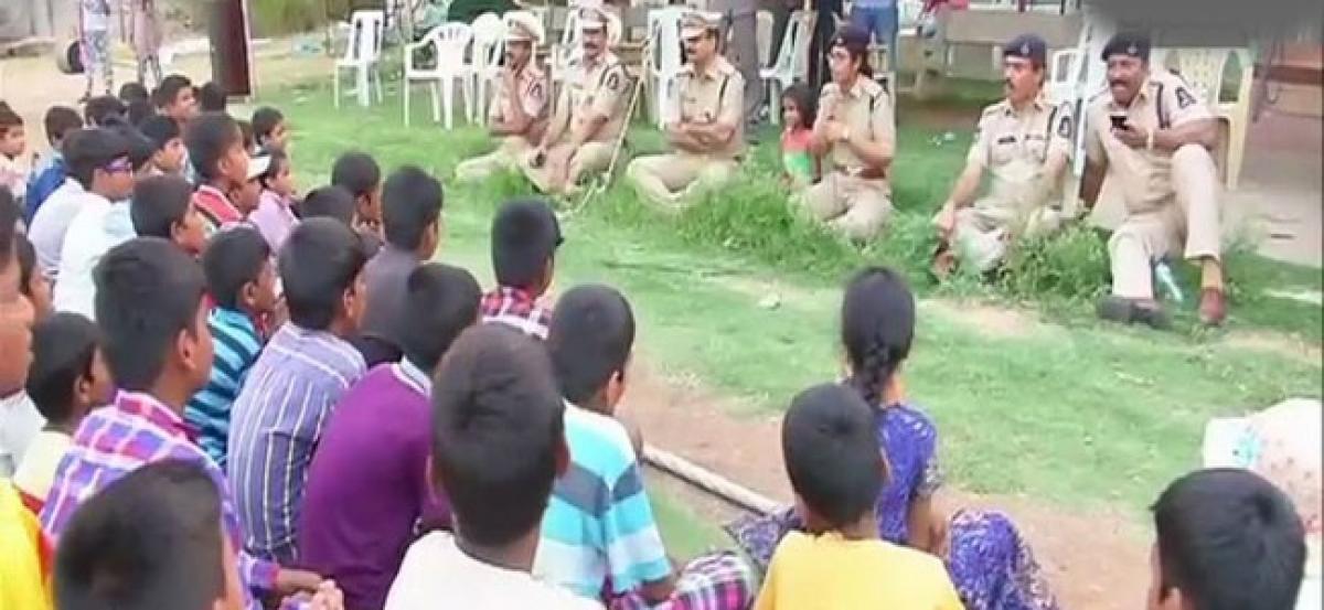 Hyderabad police organise awareness campaign to educate children