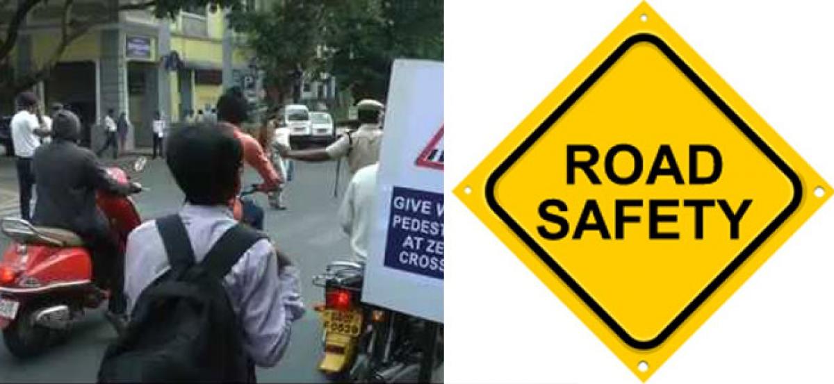 Goa Traffic Police creates awareness about road safety