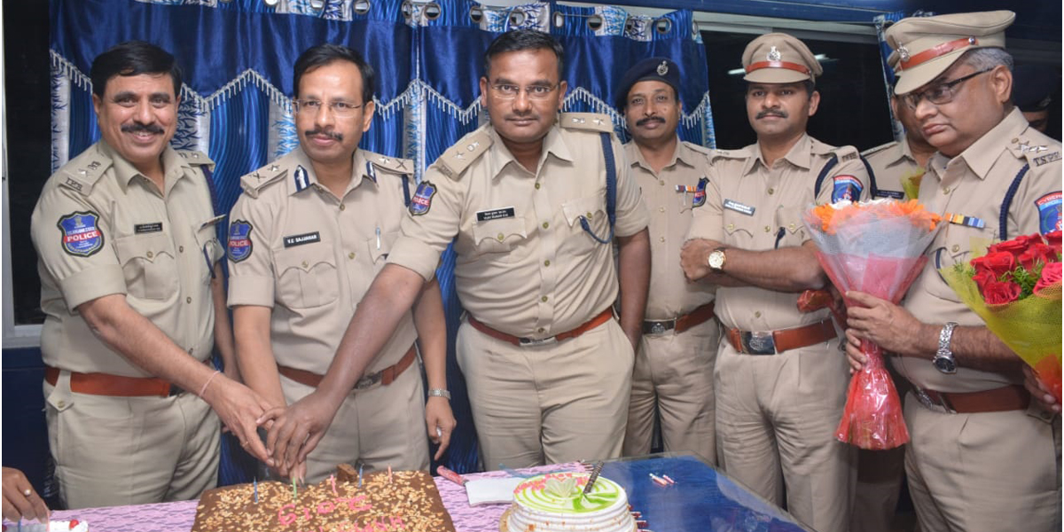 Police top cops celebrated new year celebrations with staff
