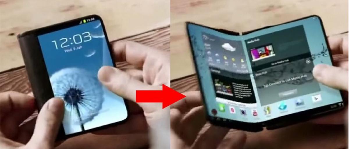 Samsungs foldable smartphone could work like tablet