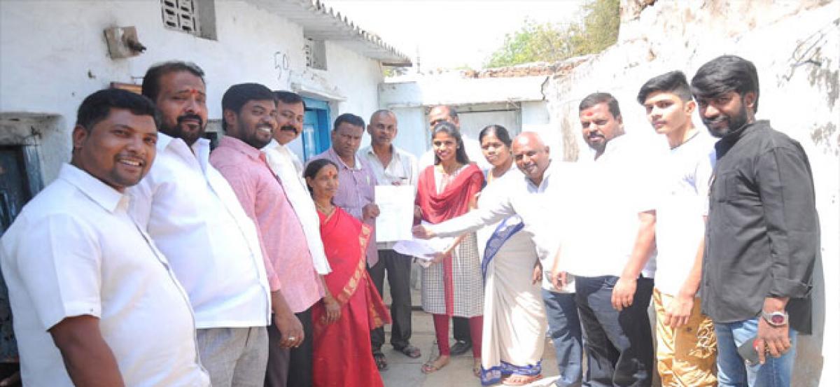 Corporator distributes position certificate to beneficiaries