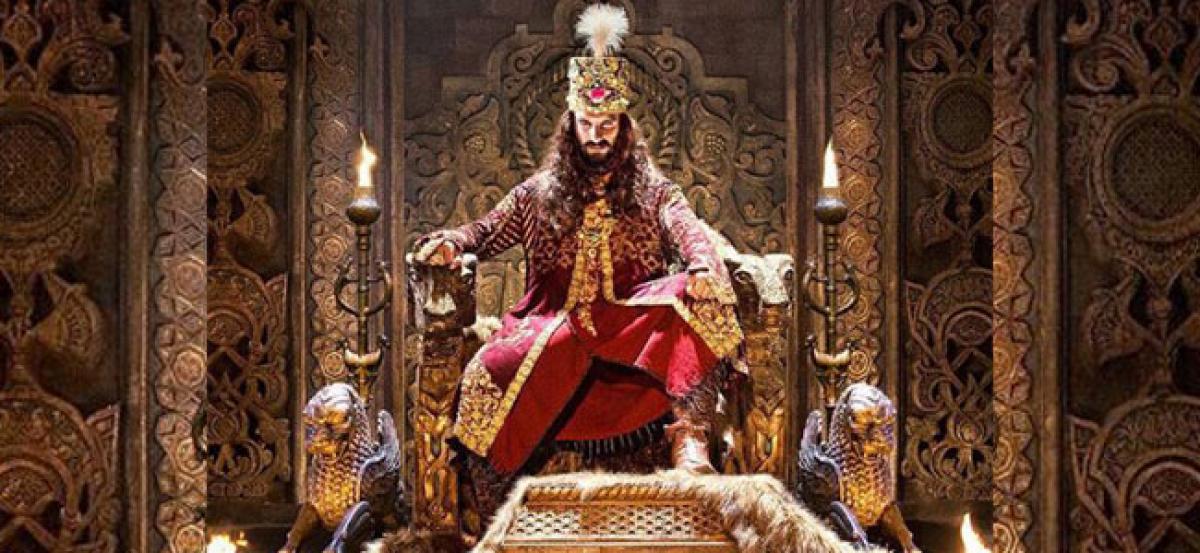 Ranveer owns the throne as Alauddin Khilji in new Padmavati poster
