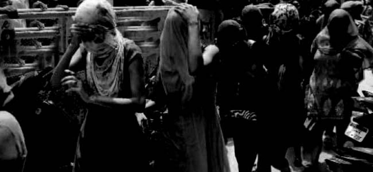 Rachakonda SOT raided a prostituition centre at Nagaram,held 10