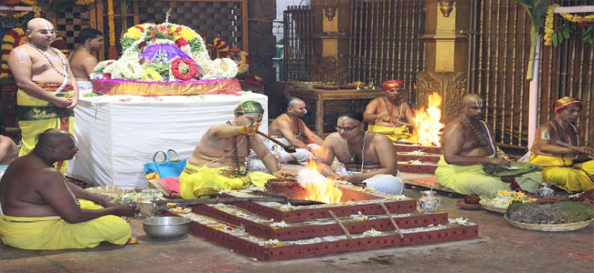 Pavitrotsavam commences at Padmavathi temple