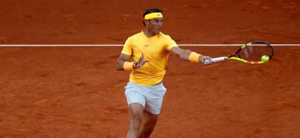 Nadal breaks record, wins 50th consecutive set on clay