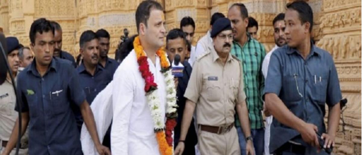 Rahul Gandhi on a two-day visit to Malwa.