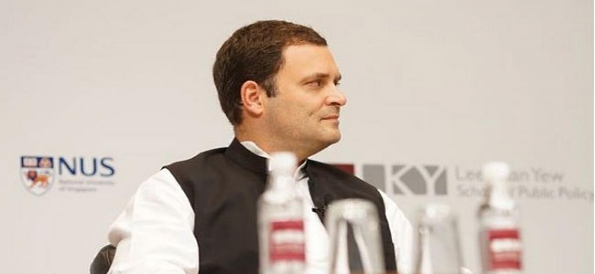 Will present a new Congress party: Rahul in Singapore