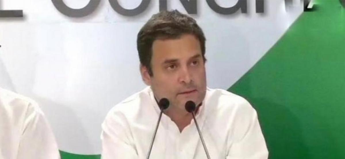 Congress rubbishes report misquoting Rahul Gandhi