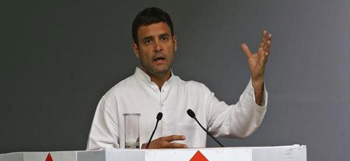 Rahul Gandhi mocks MPs minister babas