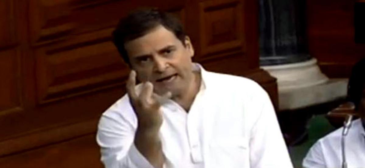 India hit by BJP govts Jumla strike: Rahul Gandhi