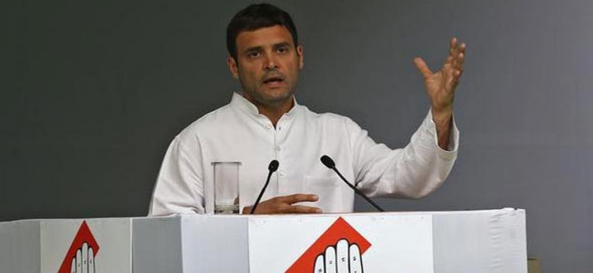 PM Modi wont speak, Jaitley is in hiding: Rahul on PNB fraud