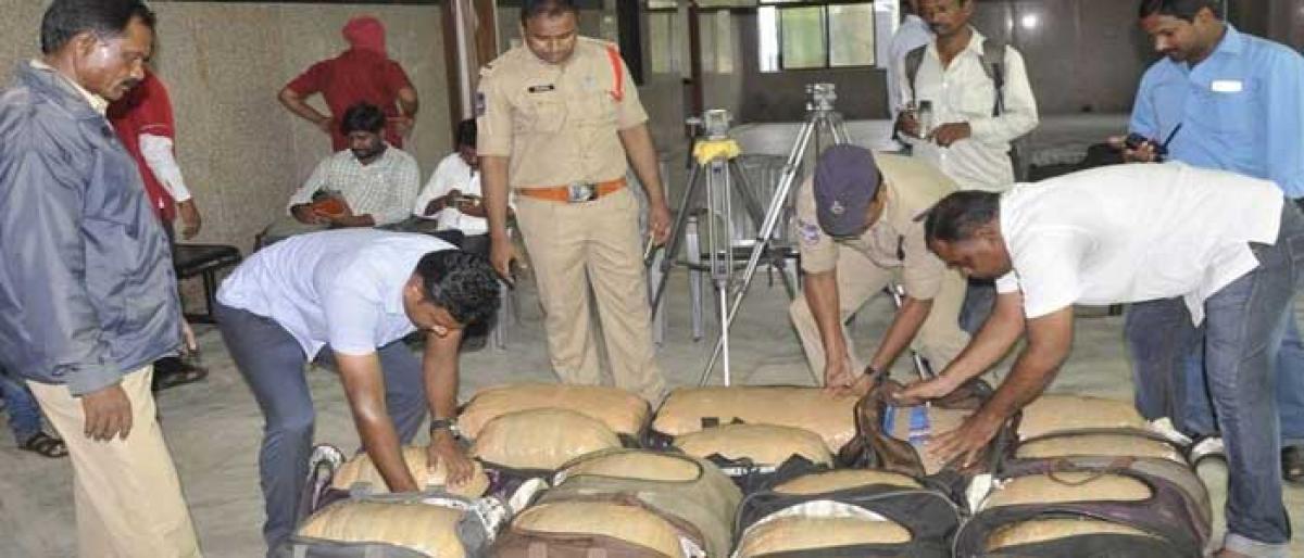 Railway cops seize 156 kg ganja from Konark passengers