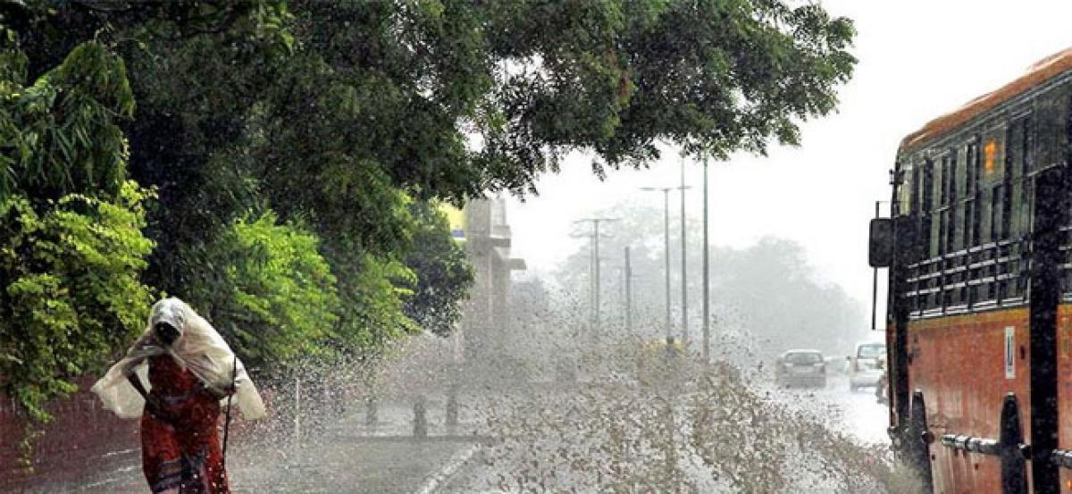 Telangana State records isolated rains