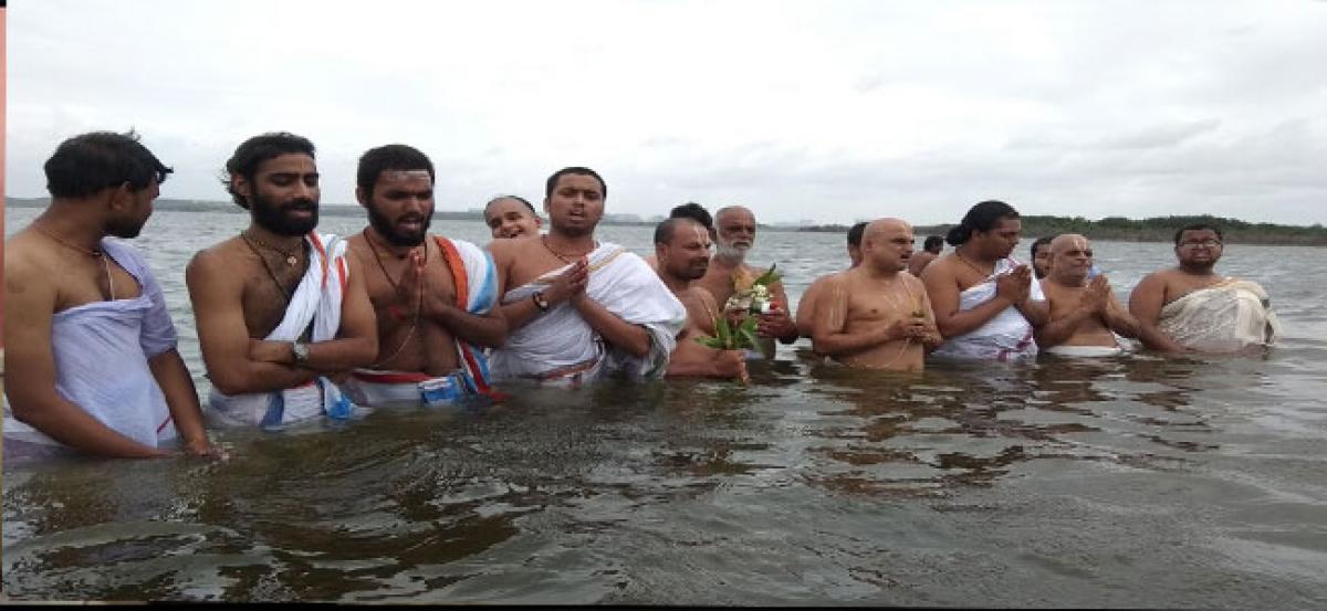 Varuna Japam performed to appease rain gods