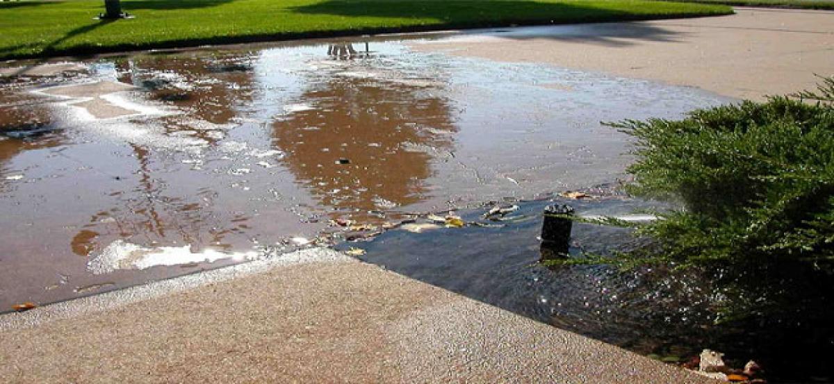 Stone laid for rain-water harvesting structure in SP office