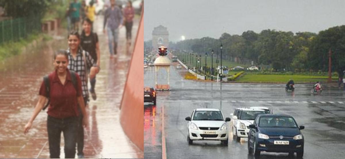Rain in Delhi after humid spell