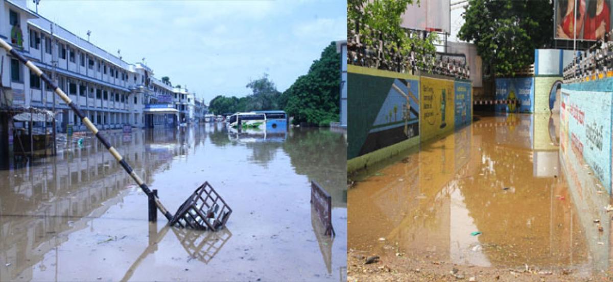 Heavy rain disrupts life in temple city